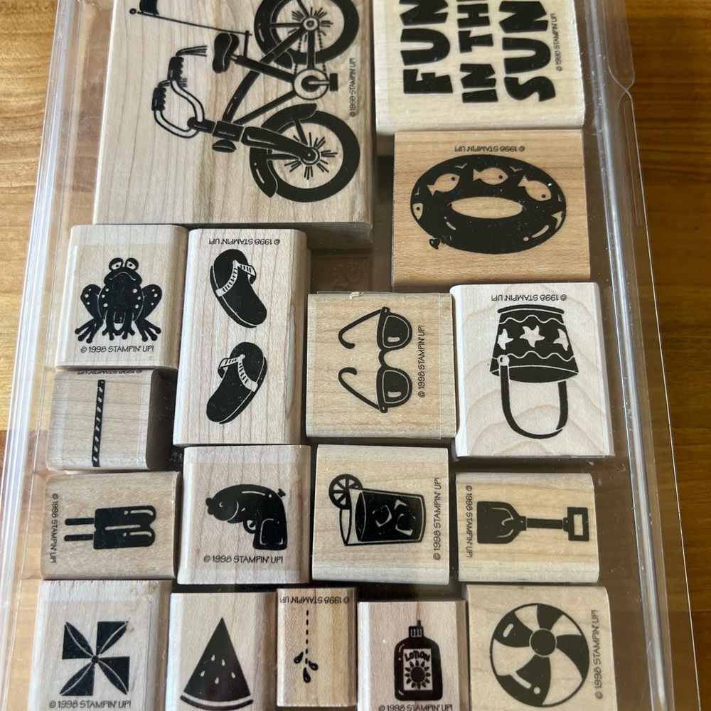 Stampin' Up! Fun in the Sun Wooden Stamp Set